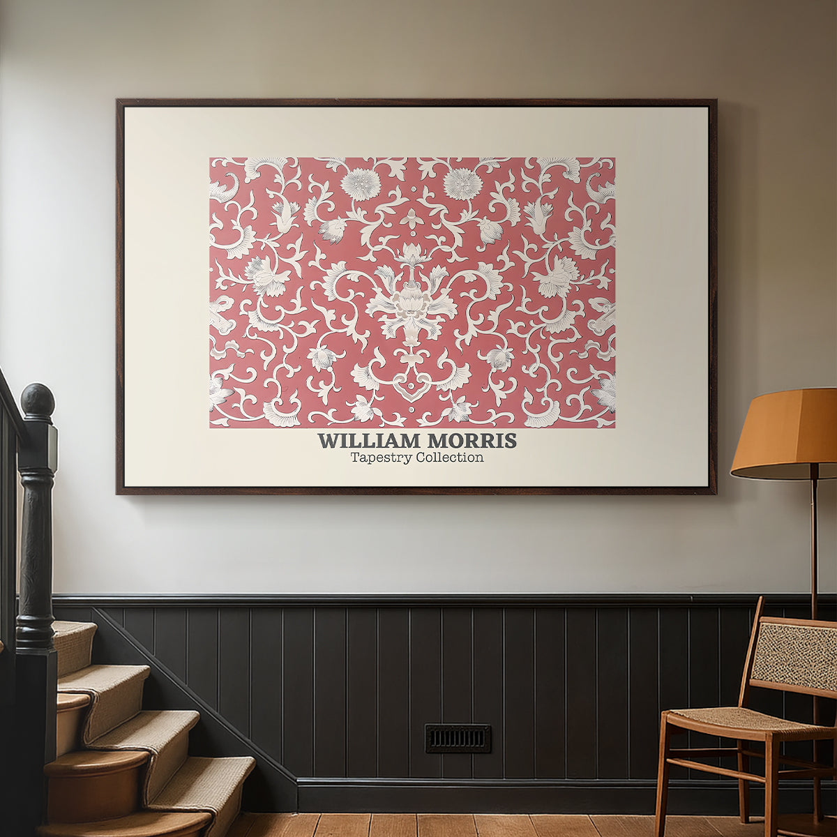 Examples of Chinese Ornament, Pl. XCV (Morris Inspired), 1867 - Floater Framed Canvas Print