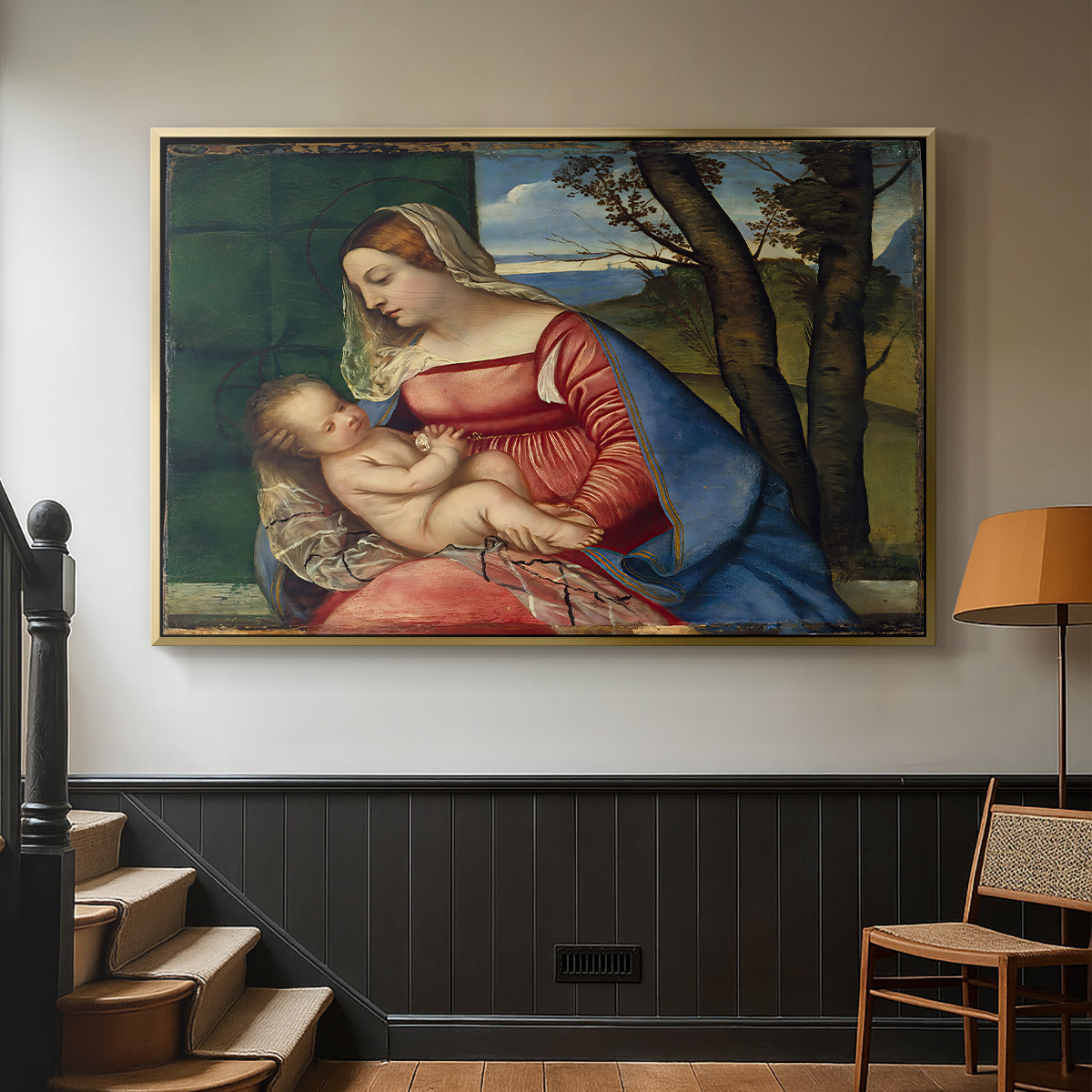 Madonna and Child, c. 1508 - Floater Framed Canvas Print