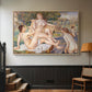 The Large Bathers, 1884-1887 - Floater Framed Canvas Print