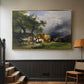 The Harvest Wagon (Der Heuwagen), c. 1850 - Floater Framed Canvas Print