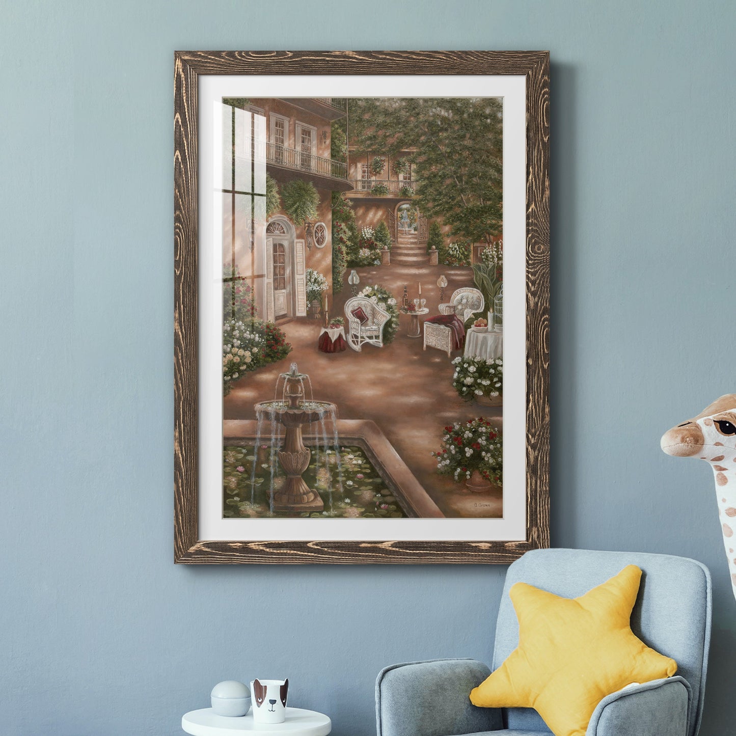 Evening Cocktails I - Premium Framed Print - Distressed Barnwood Frame - Ready to Hang