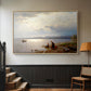 On the Banks of the Chiemsee, 1871 - Floater Framed Canvas Print