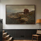 A Fisherman's Home, Lillesand, 1858 - Floater Framed Canvas Print