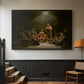 Low Church Devotion (Haugianerne), 1848 - Floater Framed Canvas Print