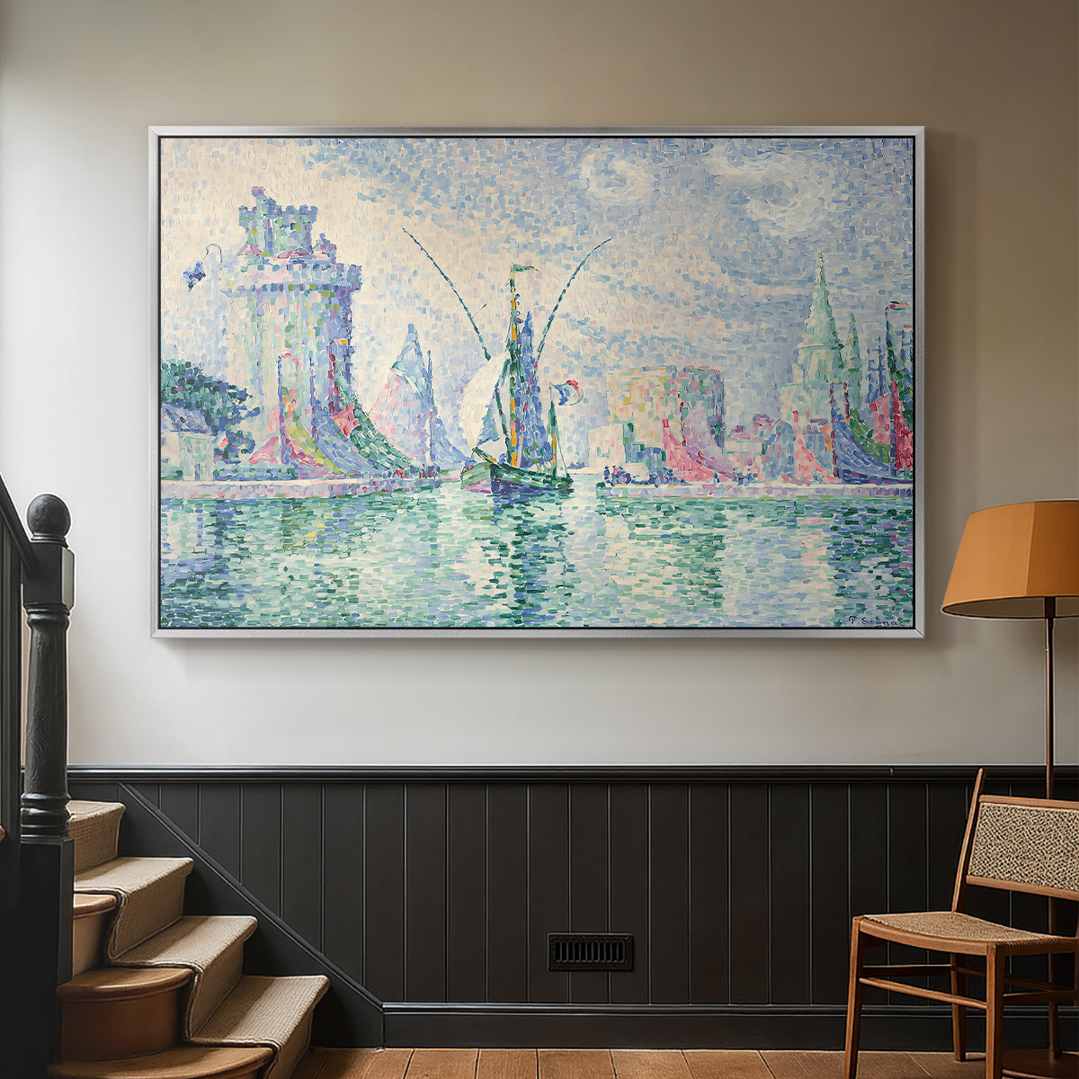 The Green Towers (Les tours vertes, la Rochelle), 1913 - Floater Framed Canvas Print