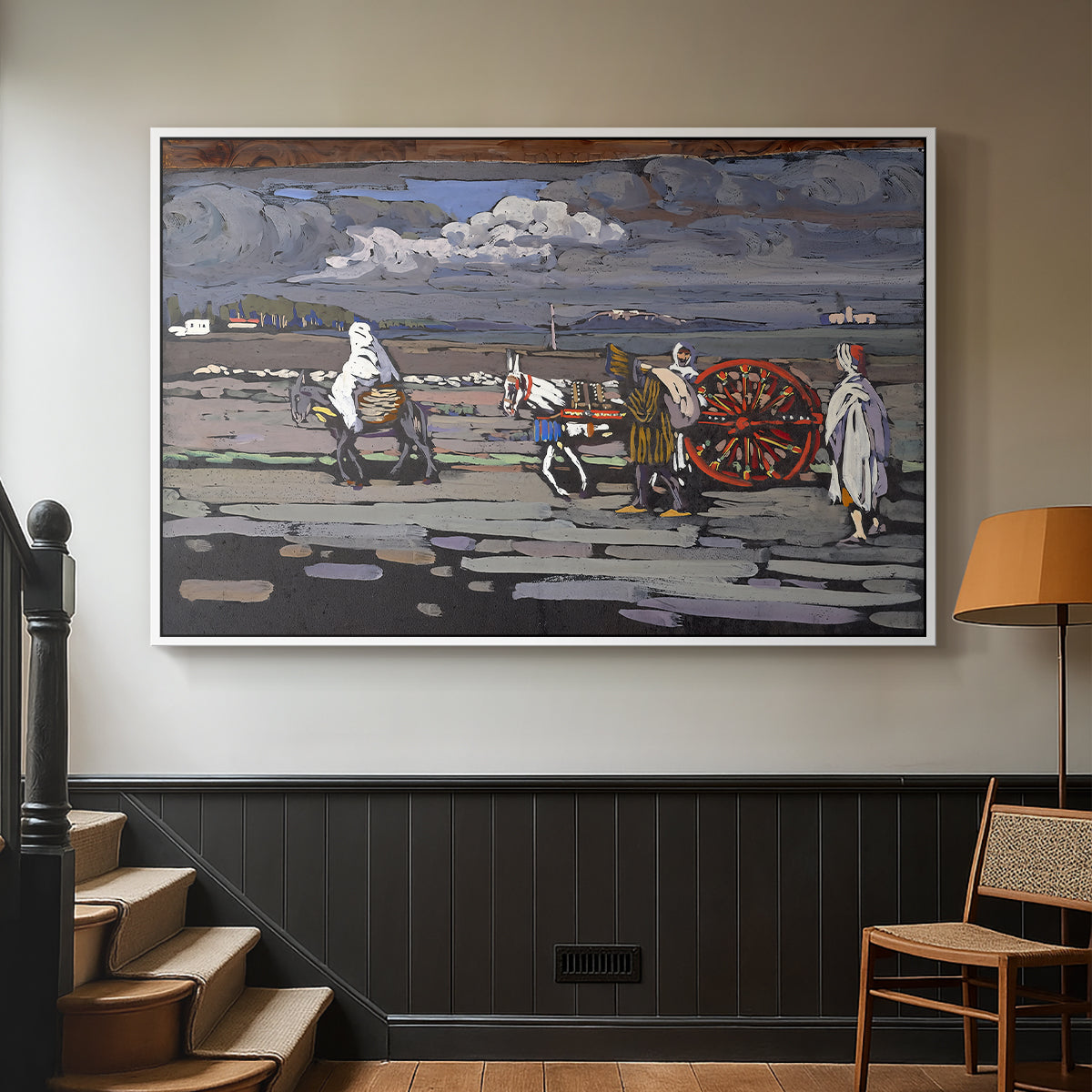 Country Road (Landstrasse), 1905 - Floater Framed Canvas Print