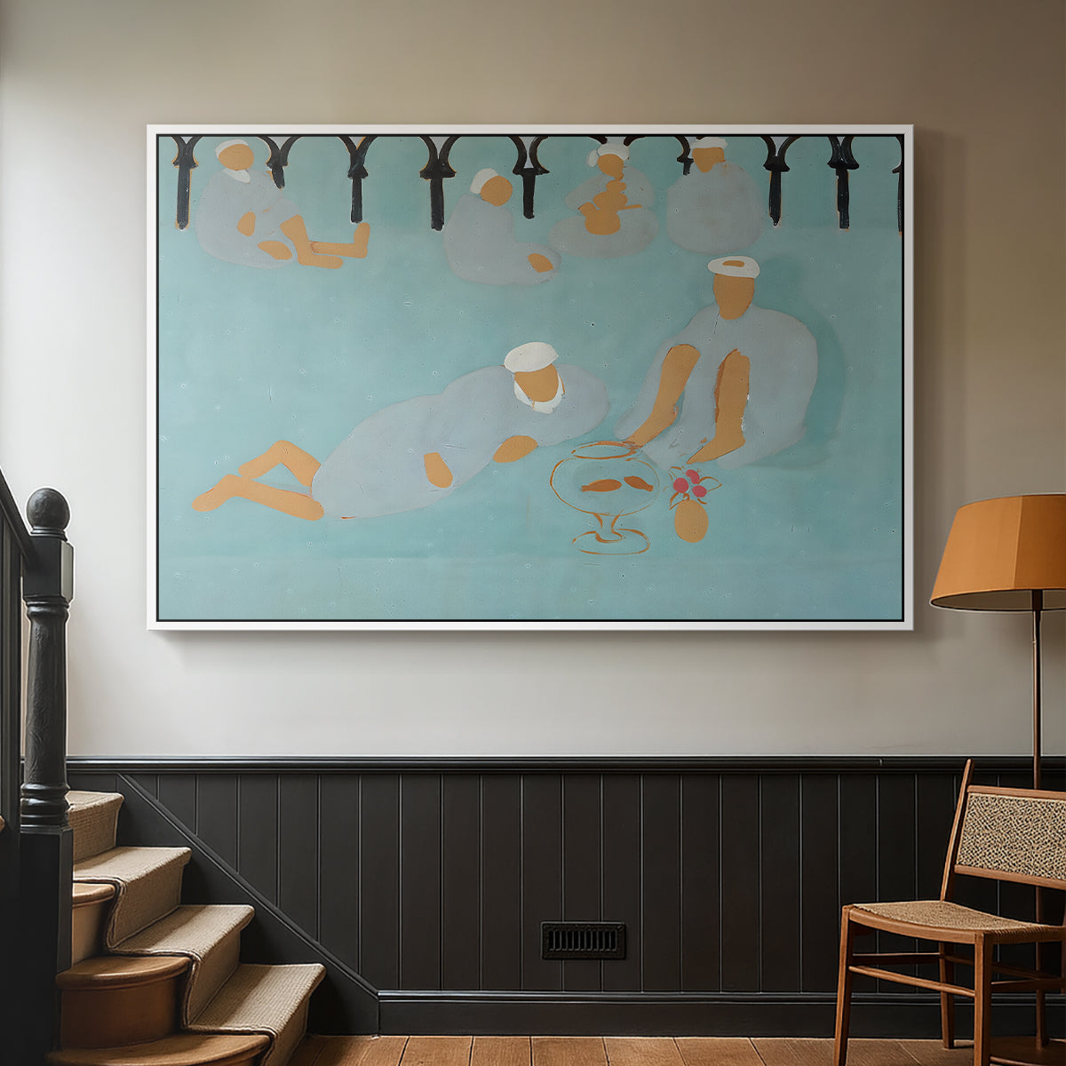 Arab Coffeehouse (Le café Maure), 1913 - Floater Framed Canvas Print