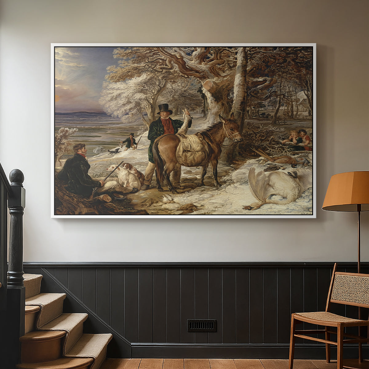 The Day's Sport, 1826 - Floater Framed Canvas Print