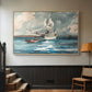 Sloop, Nassau, 1899 - Floater Framed Canvas Print