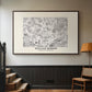 Fleurs, 1866 (Morris Inspired) - Floater Framed Canvas Print