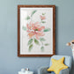 Peony Contour - Barnwood Framed Art Print