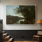 Souvenir of the Environs of Lake Nemi, 1865 - Floater Framed Canvas Print