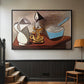 Jug, Candle, and Enamel Pan, 1950 - Floater Framed Canvas Print