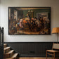 An Auction Scene, 1835 - Floater Framed Canvas Print