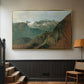 The Dachstein from the Plassen near Hallstatt, 1827 - Floater Framed Canvas Print