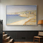 The Jetty at Cassis, Opus 198, 1889 - Floater Framed Canvas Print