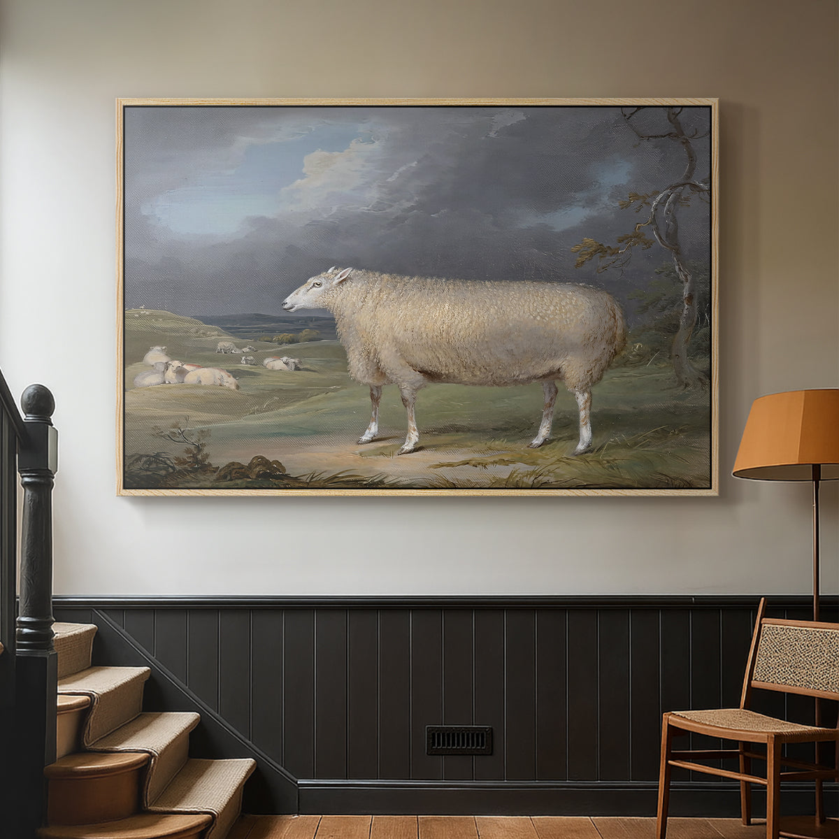 A Border Leicester Ewe, c. 1795-1800 - Floater Framed Canvas Print