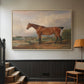 A Hunter in a Landscape, c. 1810 - Floater Framed Canvas Print