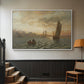 View from the Oslofjord, 1866 - Floater Framed Canvas Print