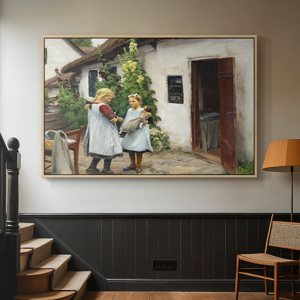 Have You Seen My Kitten?, 1914 - Floater Framed Canvas Print