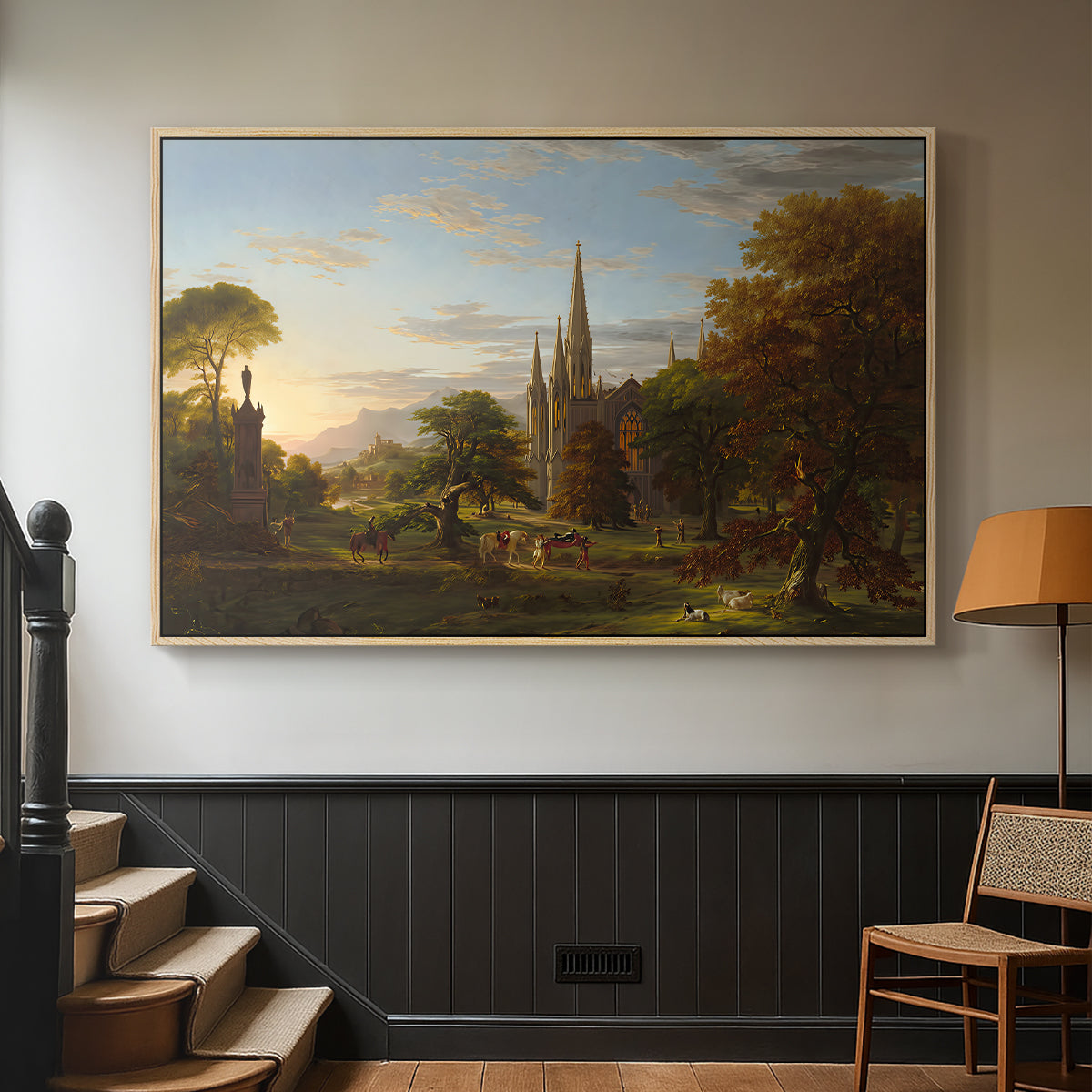 The Return, 1837 - Floater Framed Canvas Print