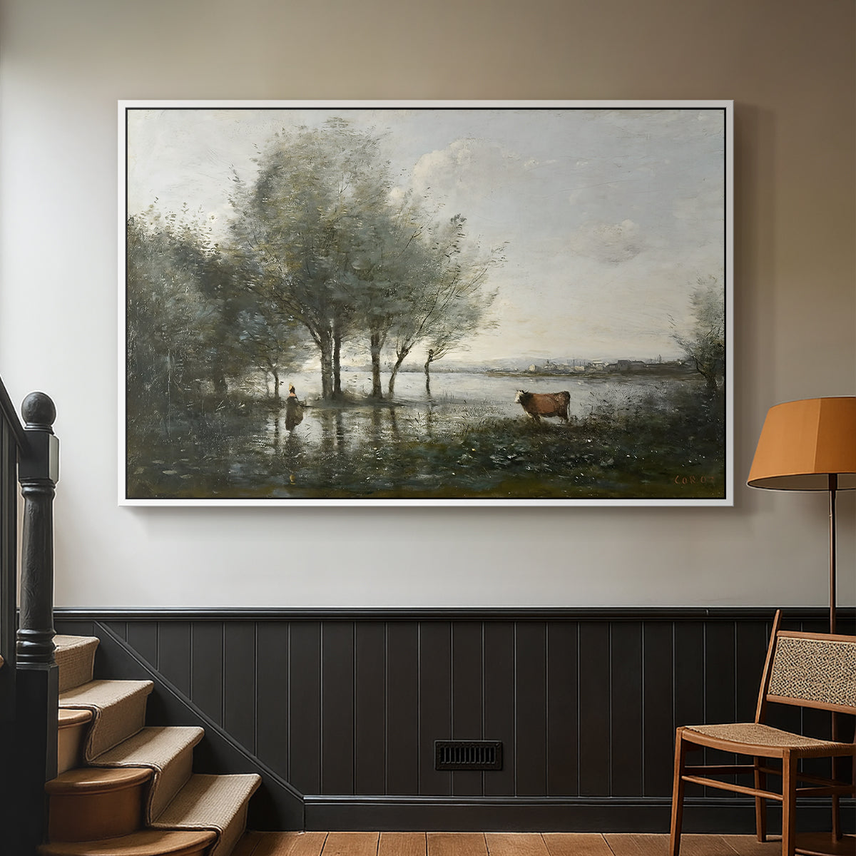 The Marsh (Le Marais), c. 1865-1870 - Floater Framed Canvas Print
