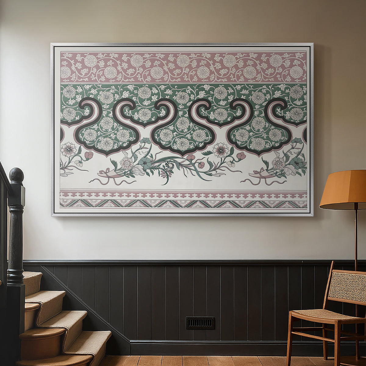 Examples of Chinese Ornament, Pl. LXXVI, 1867 - Floater Framed Canvas Print