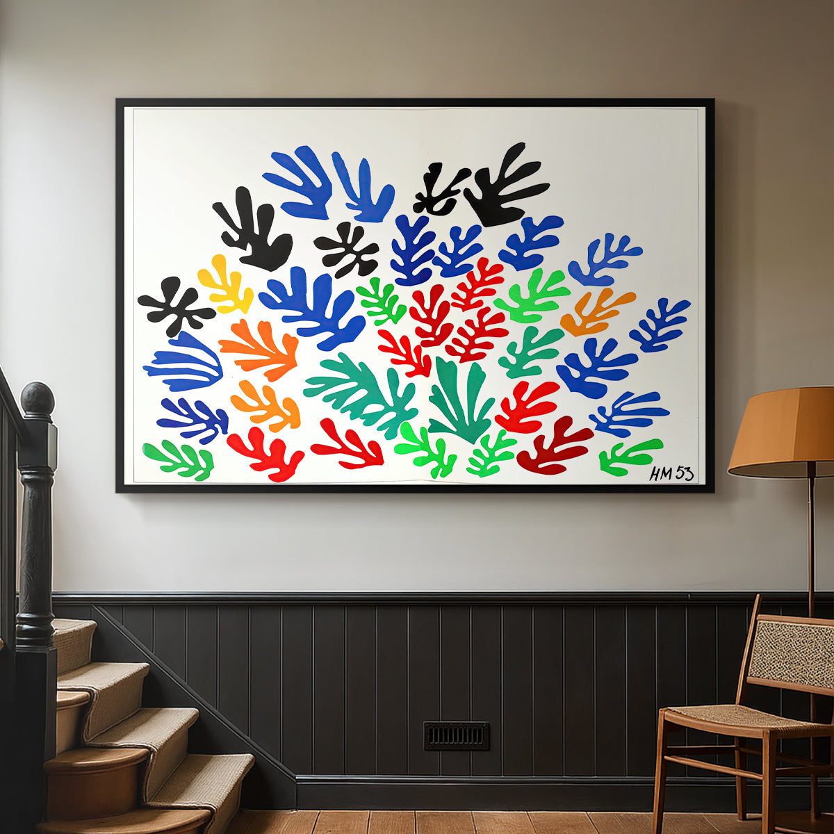 The Sheaf (La gerbe), 1953 - Floater Framed Canvas Print
