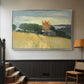 Fields of Wheat in Cagnes, 1918 - Floater Framed Canvas Print