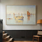 Concarneau, Quiet Morning, Opus 219, 1891 - Floater Framed Canvas Print