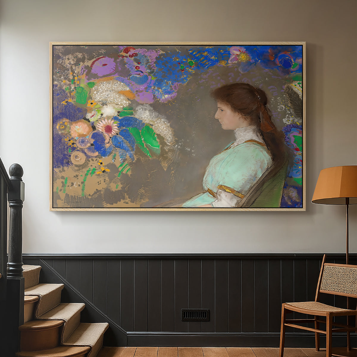 Portrait of Violette Heymann, 1910 - Floater Framed Canvas Print