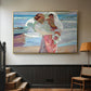 After Bathing, 1915 - Floater Framed Canvas Print