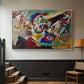 Fragment 2 for Composition VII, 1913 - Floater Framed Canvas Print