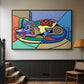 A Dog Named Picasso - Floater Framed Canvas Print