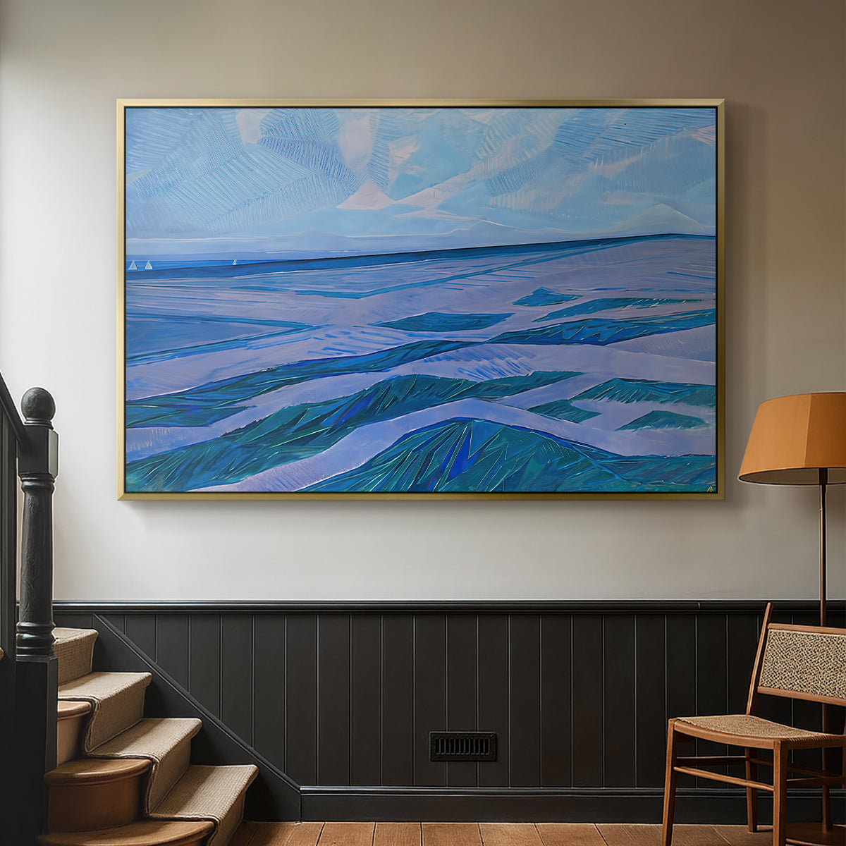 Dune Landscape, 1911 - Floater Framed Canvas Print