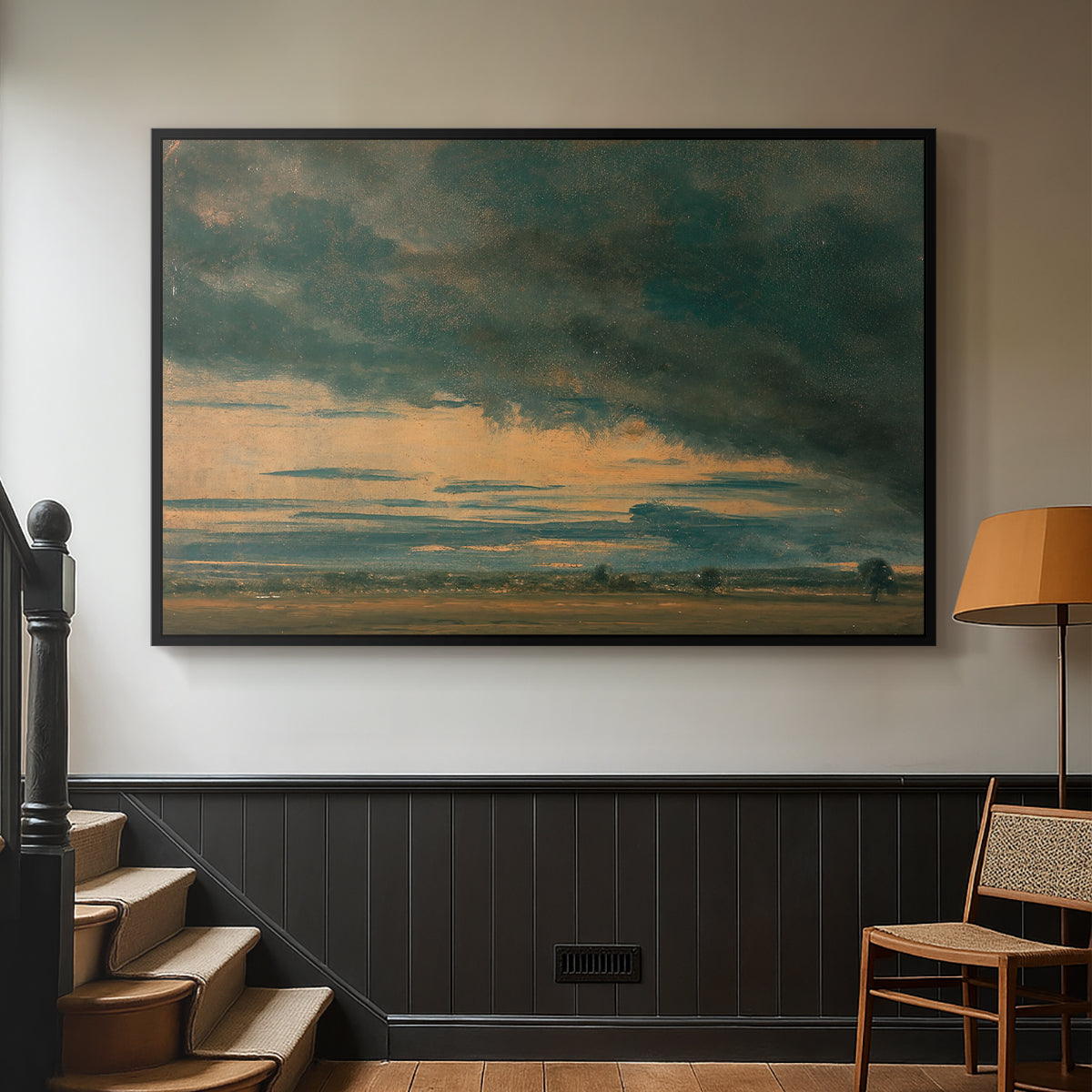 Cloud Study, c. 1821 - Floater Framed Canvas Print