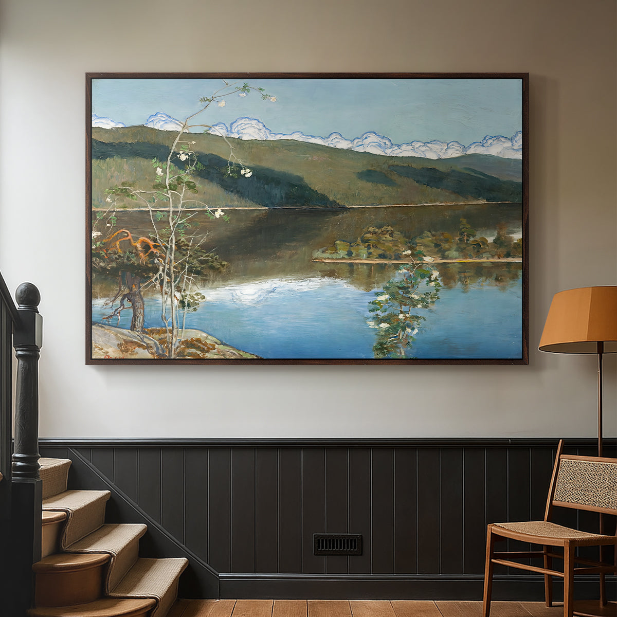 Thunderclouds on the Horizon, 1897 - Floater Framed Canvas Print