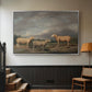 Ryelands Sheep, the King's Ram, the King's Ewe and Lord Somerville's Wether, c. 1801-1807 - Floater Framed Canvas Print
