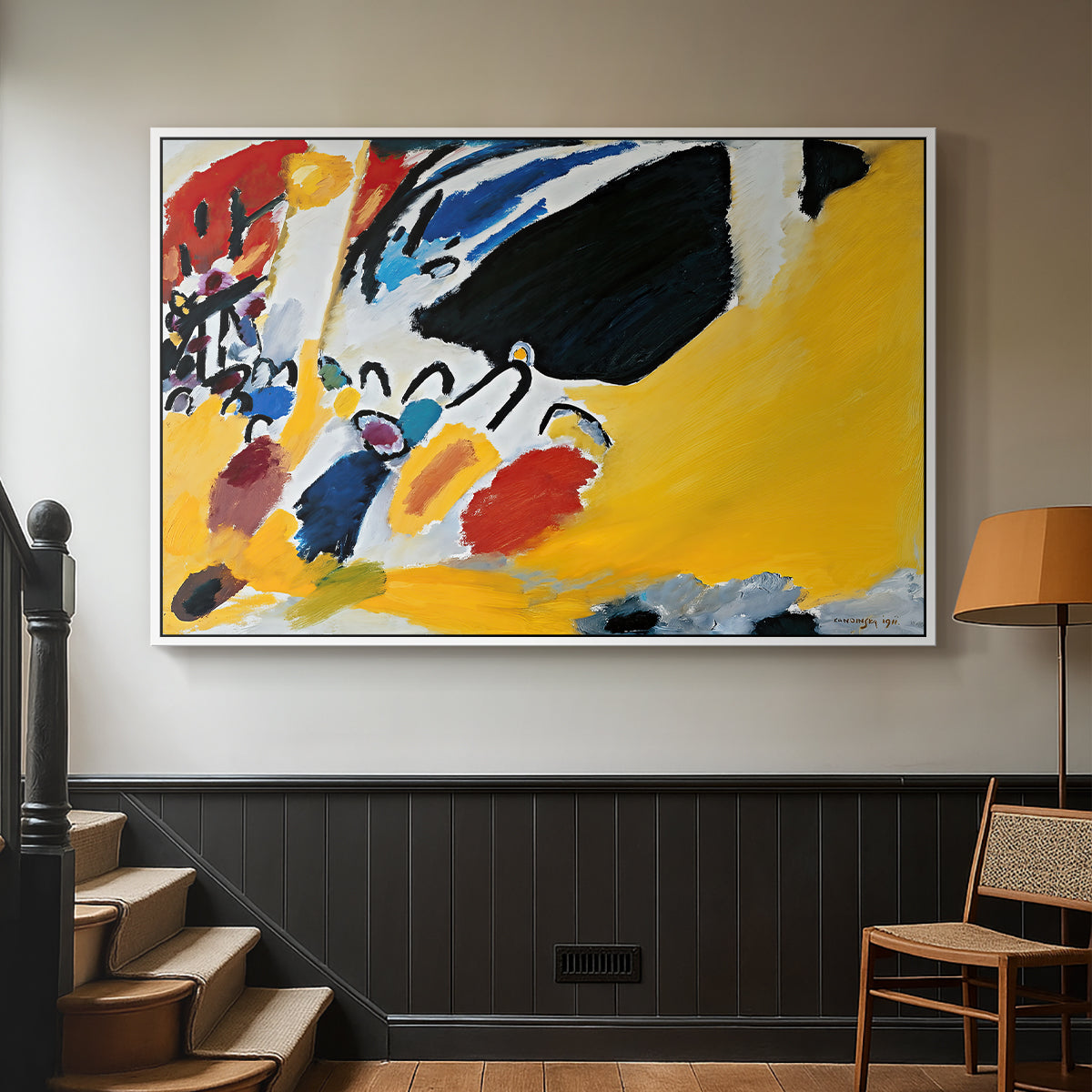Impression III (Concert), 1911 - Floater Framed Canvas Print