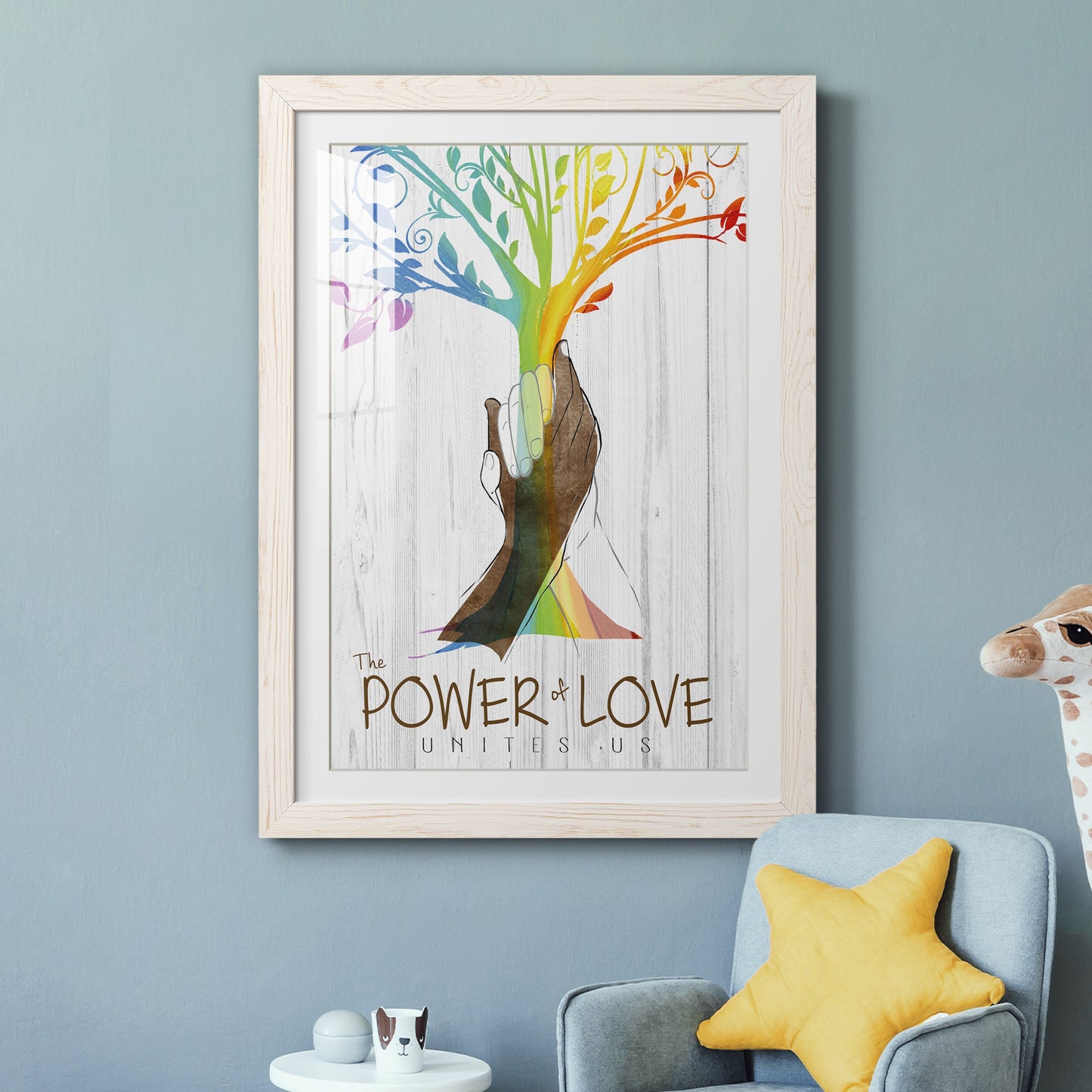 Power of Love - Premium Framed Print - Distressed Barnwood Frame - Ready to Hang