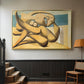 Figures at the Seaside (The Kiss), 1931 - Floater Framed Canvas Print