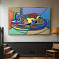 A Dog Named Picasso - Floater Framed Canvas Print
