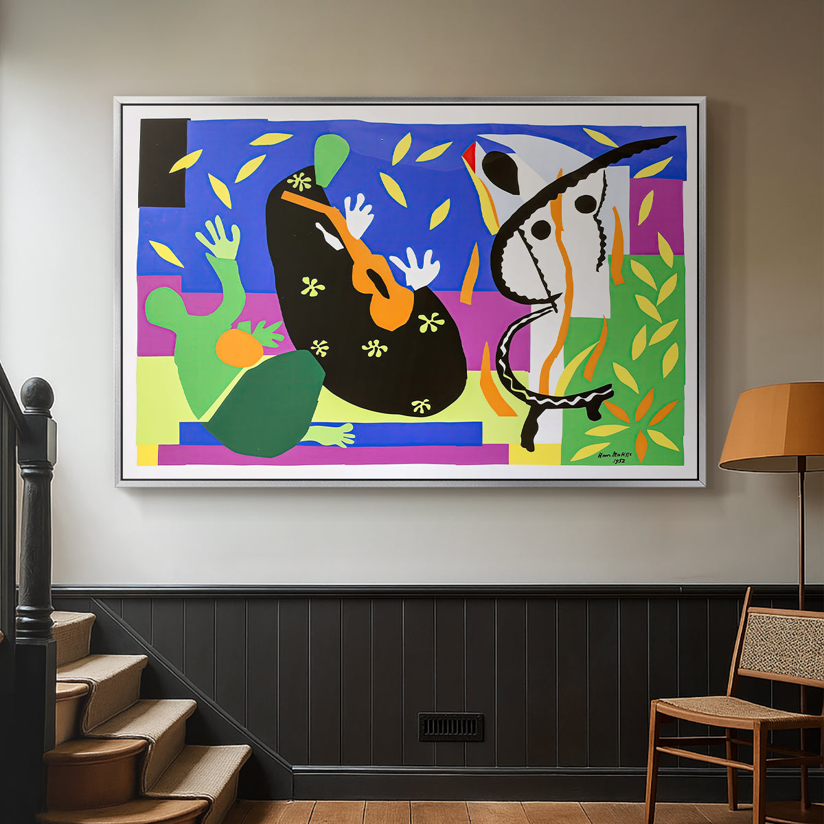 The Sorrows of the King, 1952 - Floater Framed Canvas Print