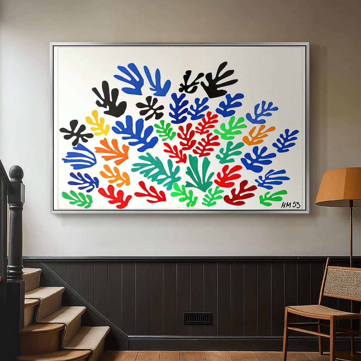 The Sheaf (La gerbe), 1953 - Floater Framed Canvas Print
