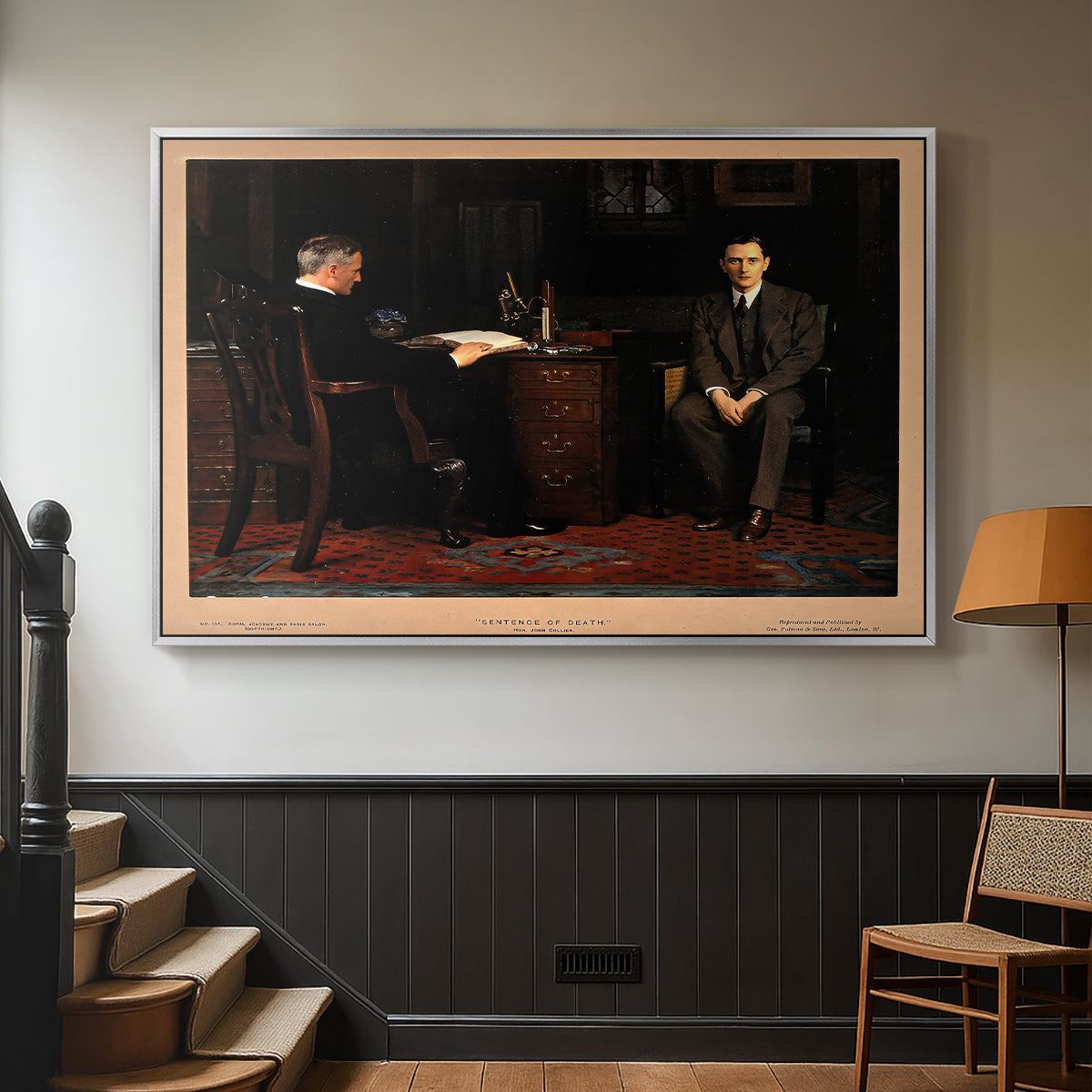 The Sentence of Death, 1908 - Floater Framed Canvas Print