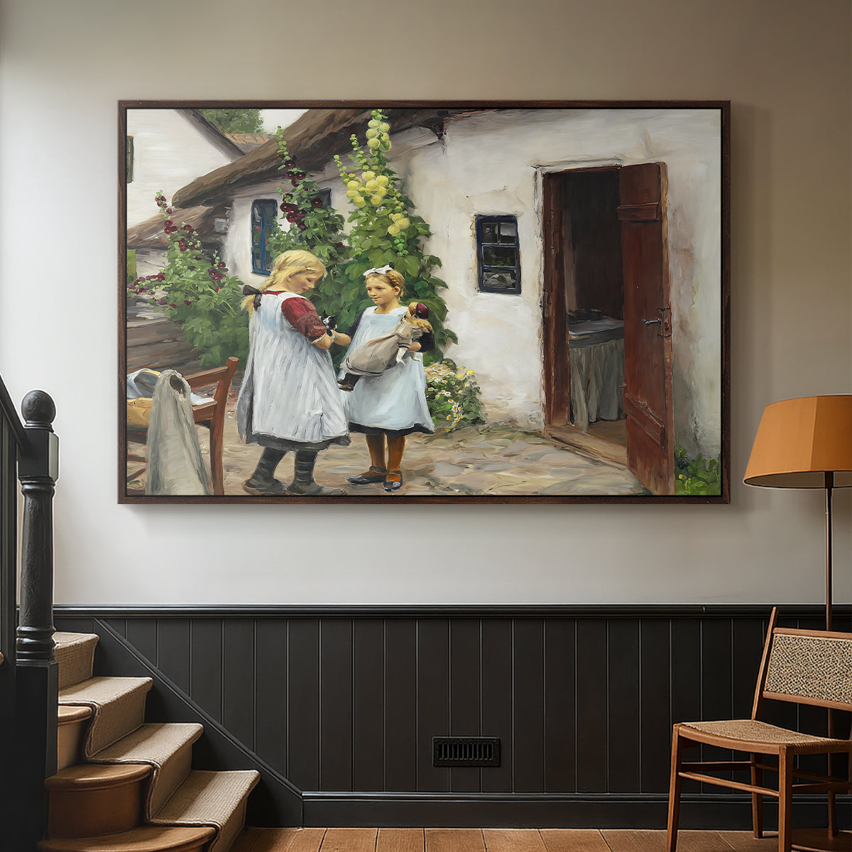 Have You Seen My Kitten?, 1914 - Floater Framed Canvas Print
