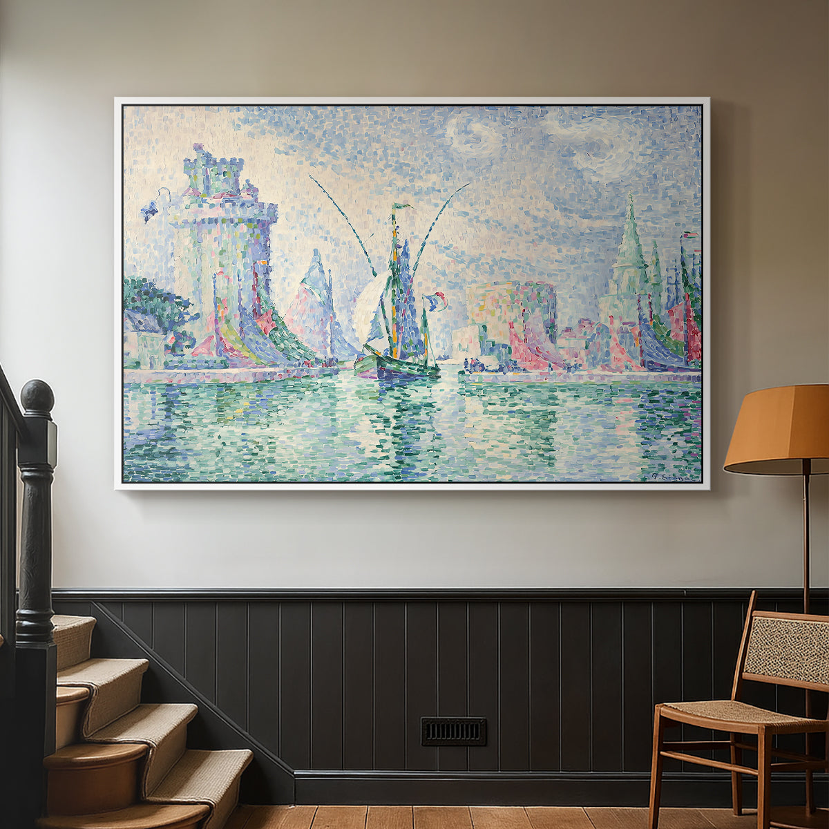 The Green Towers (Les tours vertes, la Rochelle), 1913 - Floater Framed Canvas Print