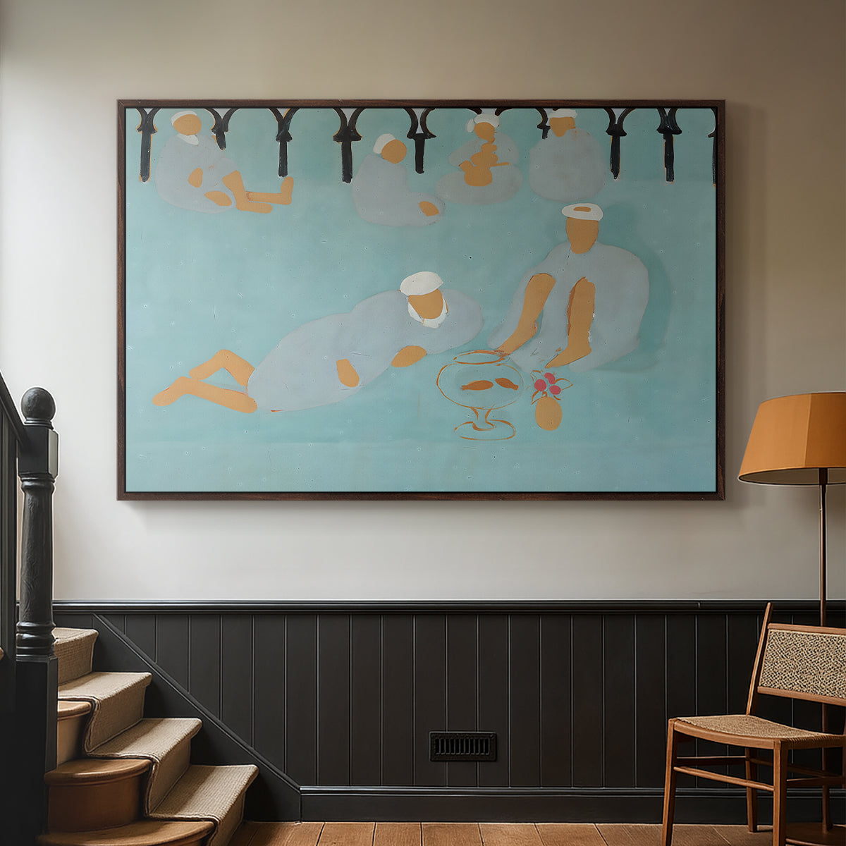 Arab Coffeehouse (Le café Maure), 1913 - Floater Framed Canvas Print