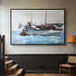 Taking on Wet Provisions, 1903 - Floater Framed Canvas Print