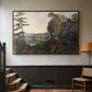 Landscape with the Balbersteine near Miesenbach, 1839 - Floater Framed Canvas Print